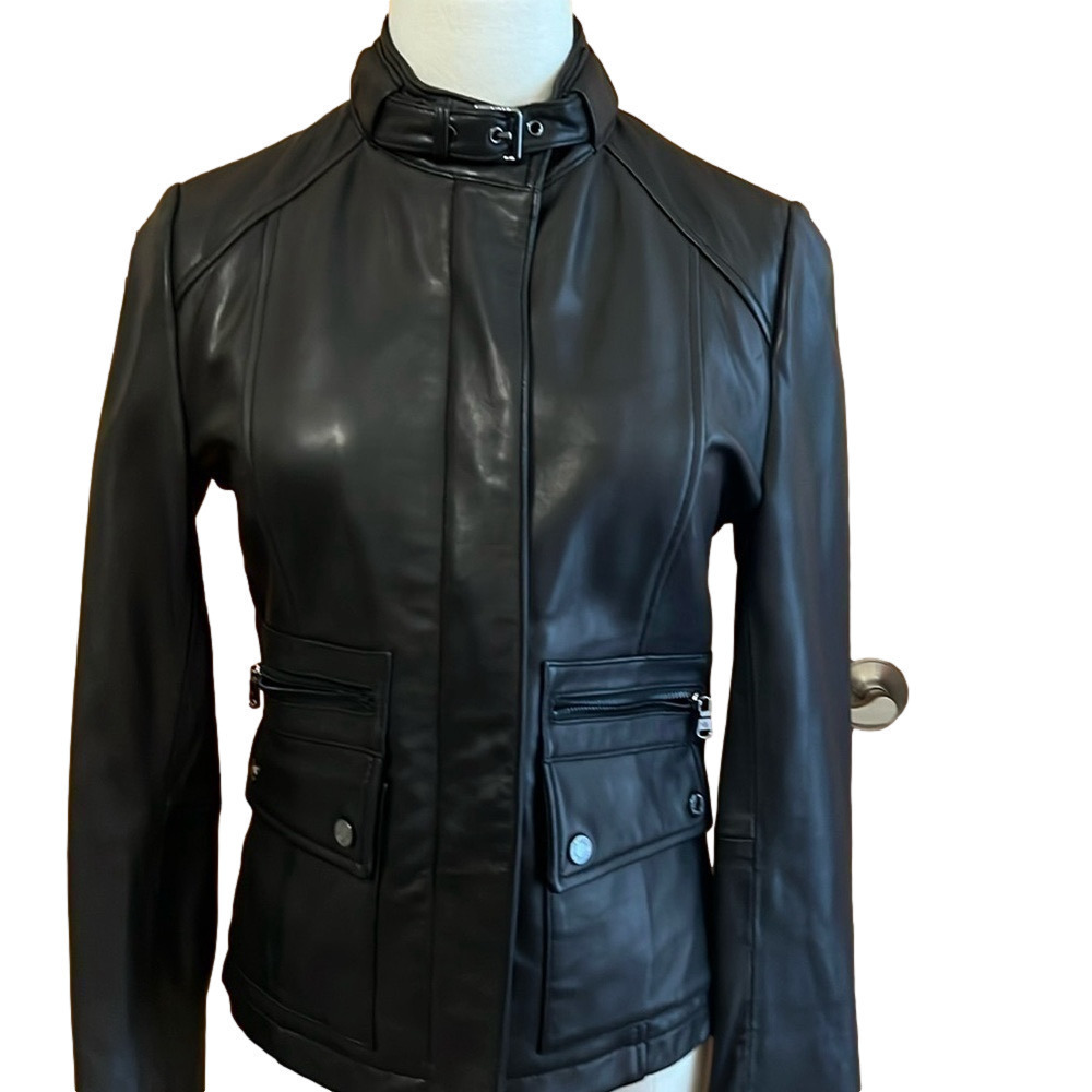 NWOT Ralph Lauren Lambskin Leather Jacket Size XS